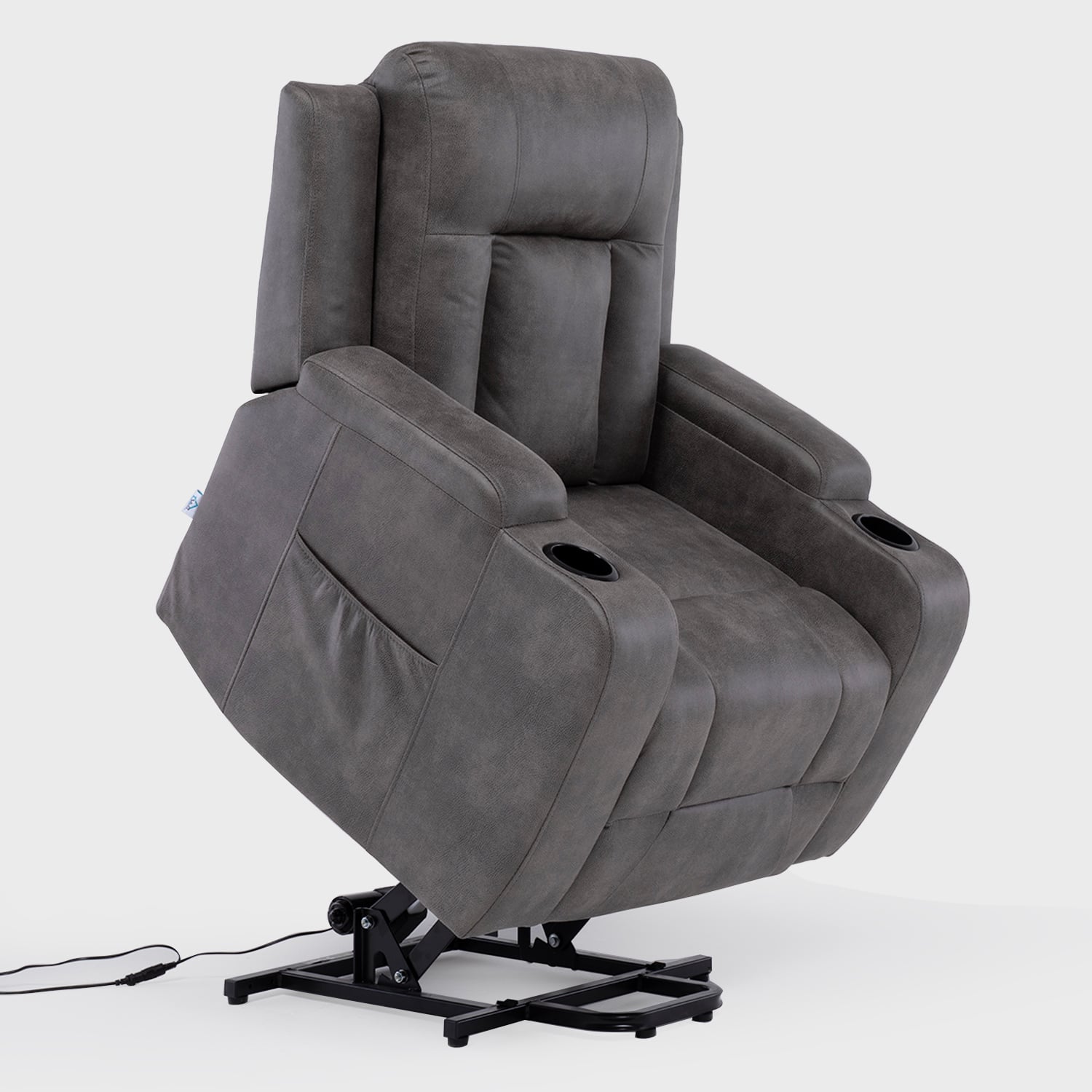 BERGER STAND UP GREY CON VIBROMASAJE 8 PUNTOS + CONTROL REMOTO + CALEFACCION - 1