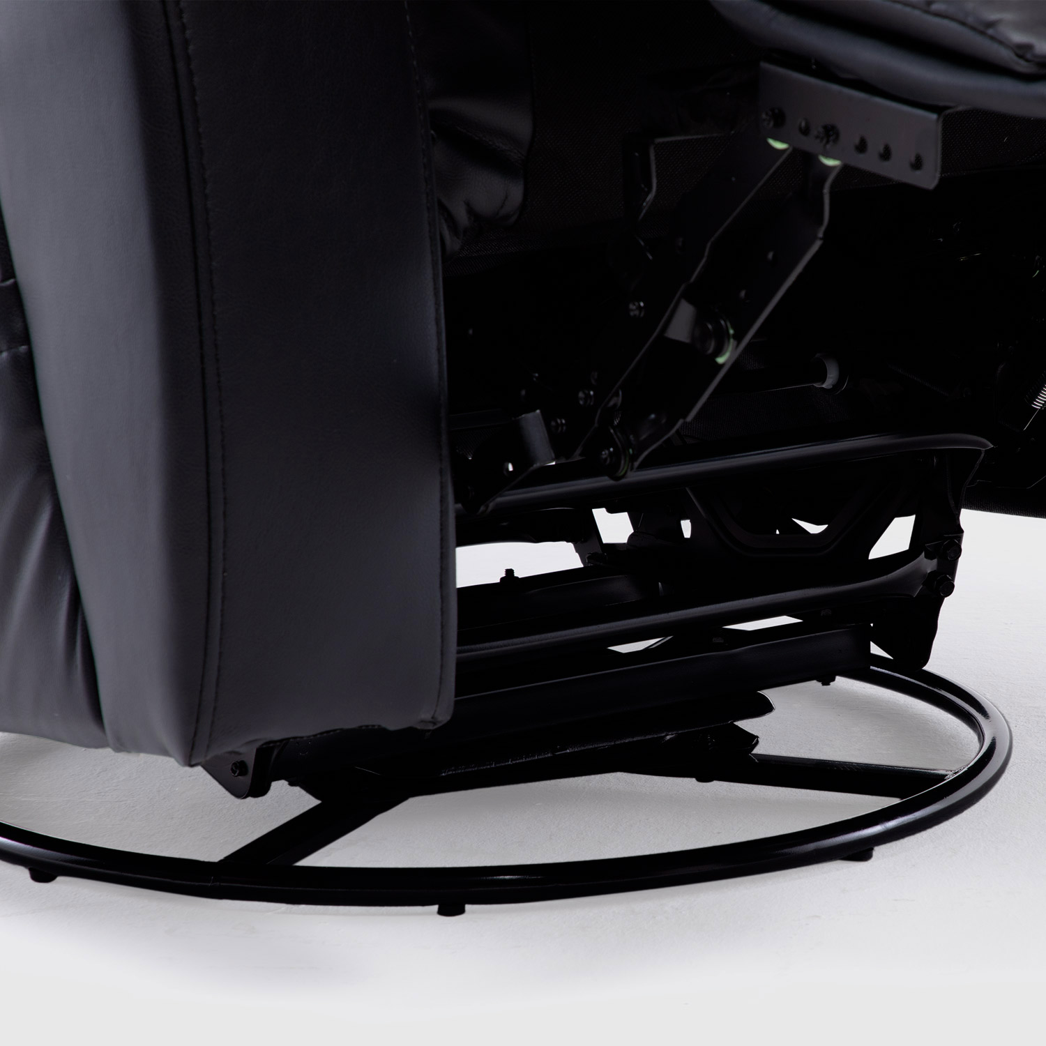 BERGER RECLINABLE PRO BLACK CON VIBROMASAJE 8 PUNTOS + CONTROL REMOTO + CALEFACCION + MECEDOR - 7