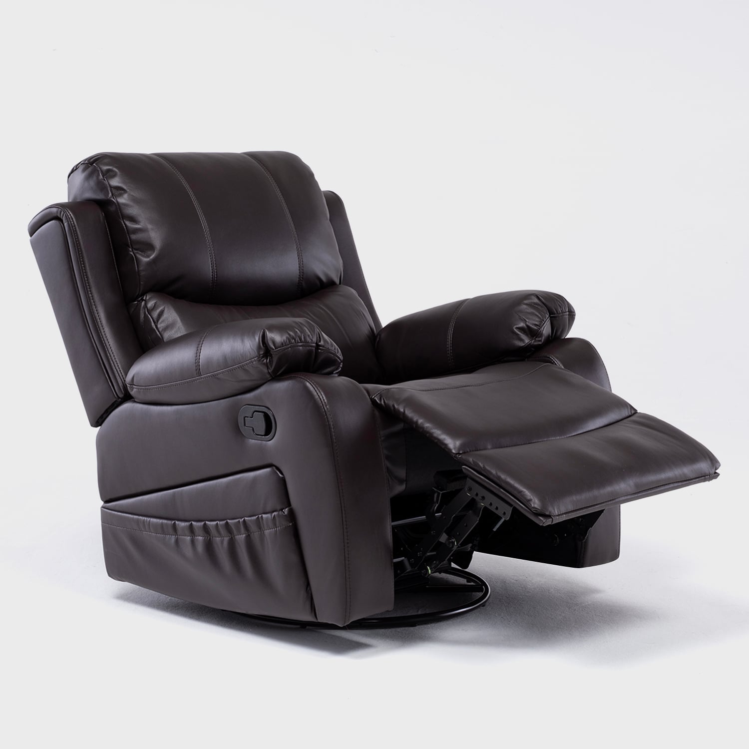 BERGER RECLINABLE PRO BROWN CON VIBROMASAJE 8 PUNTOS + CONTROL REMOTO + CALEFACCION + MECEDOR (0) C - 3