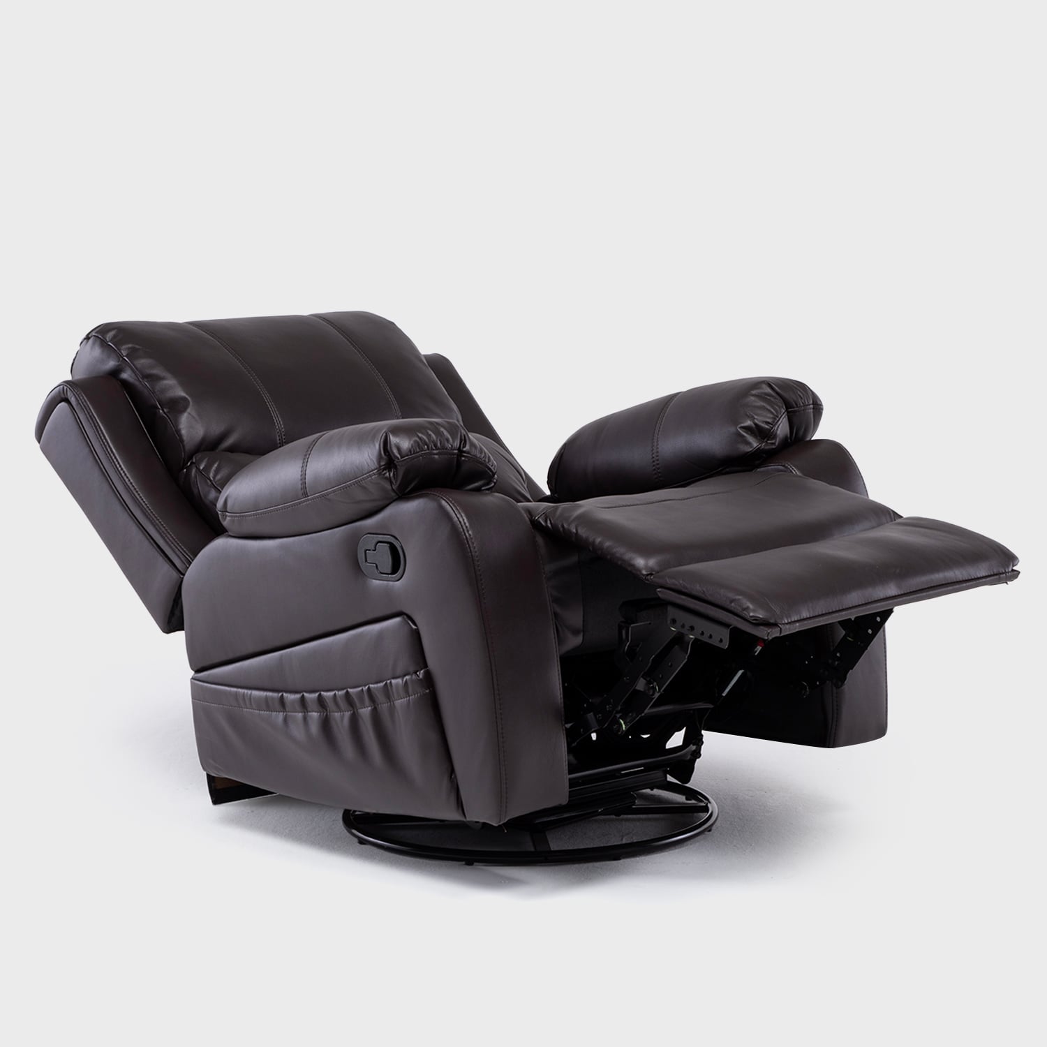 BERGER RECLINABLE PRO BROWN CON VIBROMASAJE 8 PUNTOS + CONTROL REMOTO + CALEFACCION + MECEDOR (0) C - 4