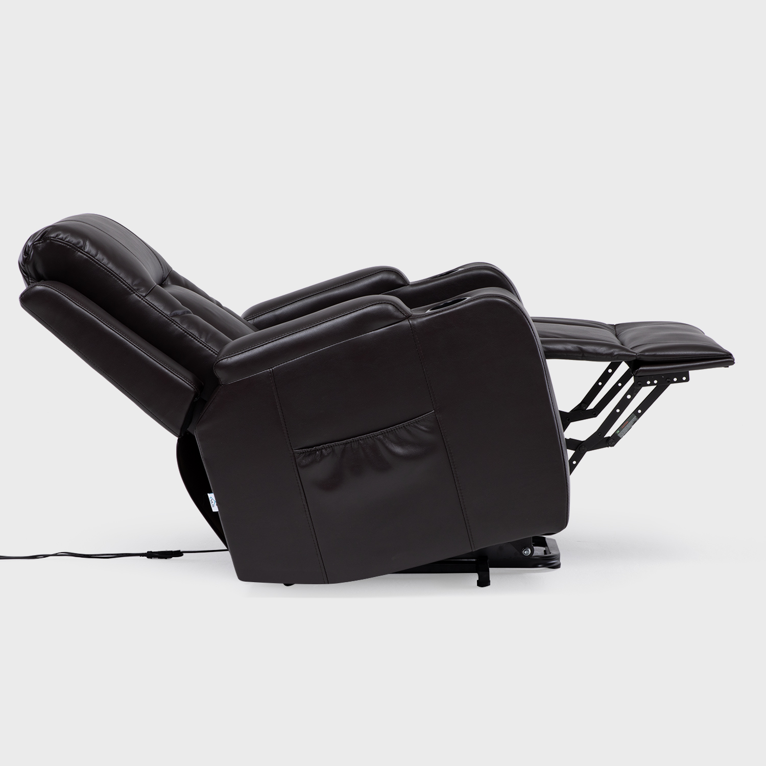 BERGER RECLINABLE PRO BROWN CON VIBROMASAJE 8 PUNTOS + CONTROL REMOTO + CALEFACCION + MECEDOR (0) C - 6