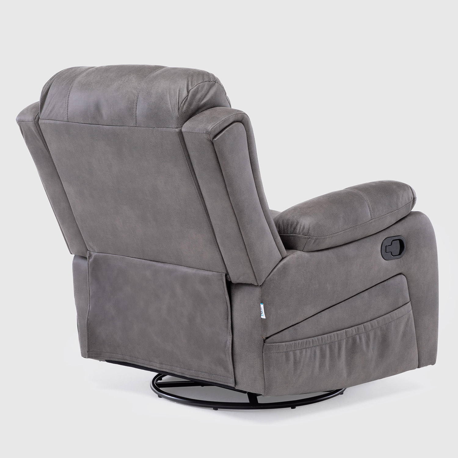 BERGER RECLINABLE PRO GREY CON VIBROMASAJE 8 PUNTOS + CONTROL REMOTO + CALEFACCION + MECEDOR - 7
