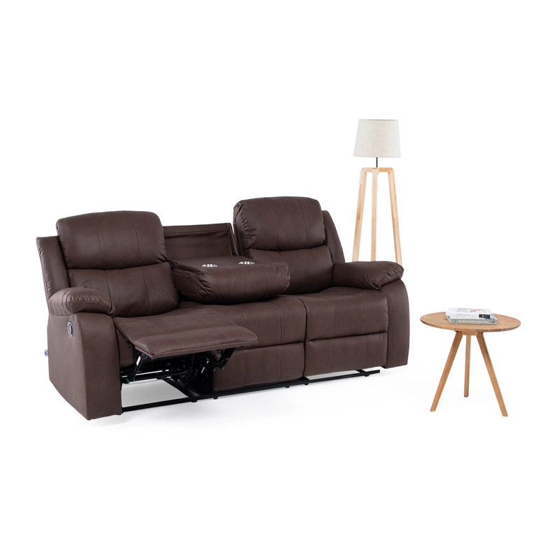 SOFA 3 CUERPOS RECLINABLE ISABEL MOORSH CON POSAVASOS - 1