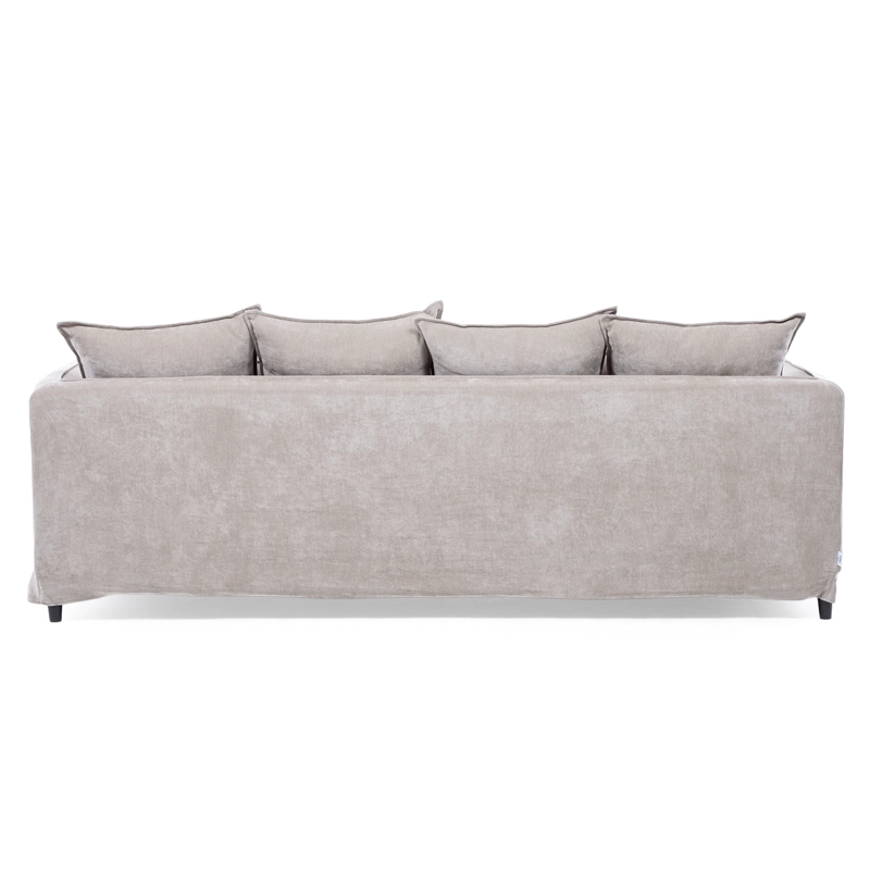 SOFA 4 CUERPOS AMELIE GREY + FUNDA LAVABLE - 5