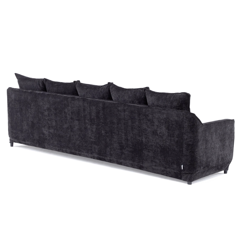 SECCIONAL SIENA BLACK CON CHAISE REVERSIBLE Y FUNDA LAVABLE - 6