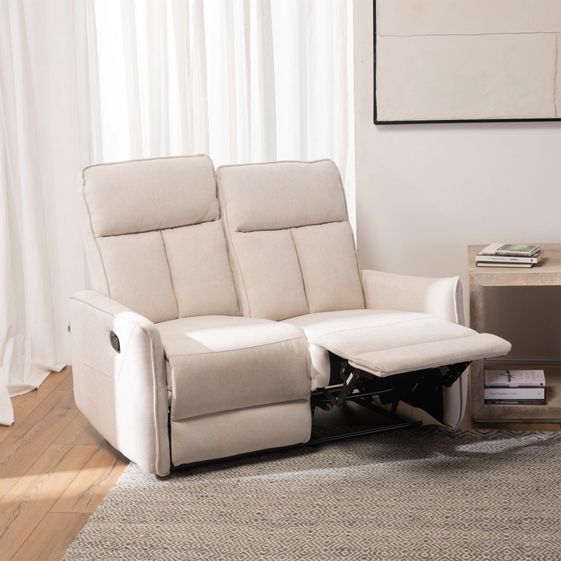 SOFA RECLINABLE 2 CUERPOS WHITE MONACO - 2