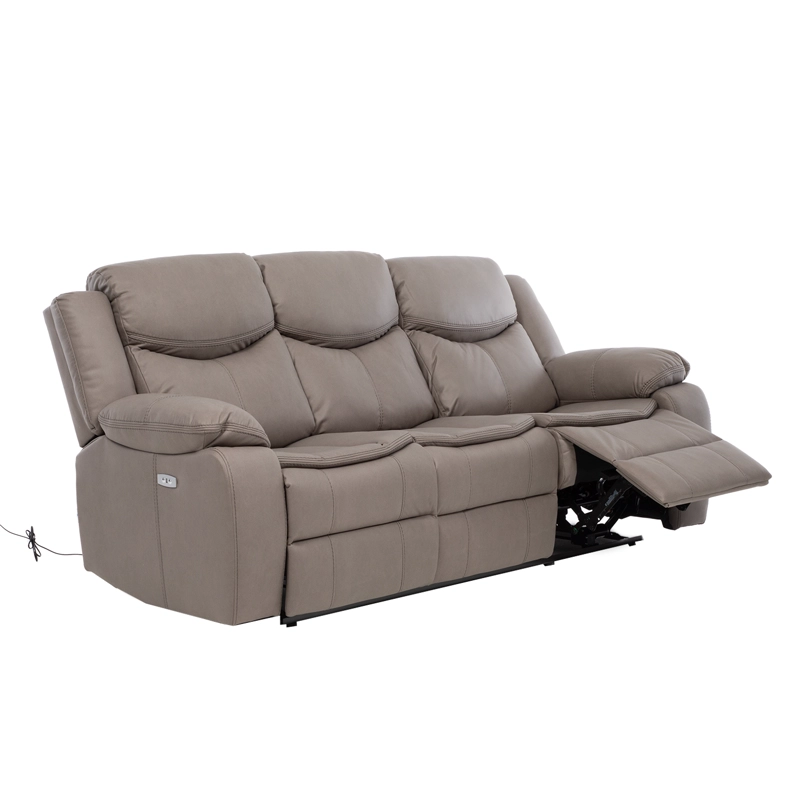 SOFA RECLINABLE ELECTRICO BILBAO BEIGE + USB - 6