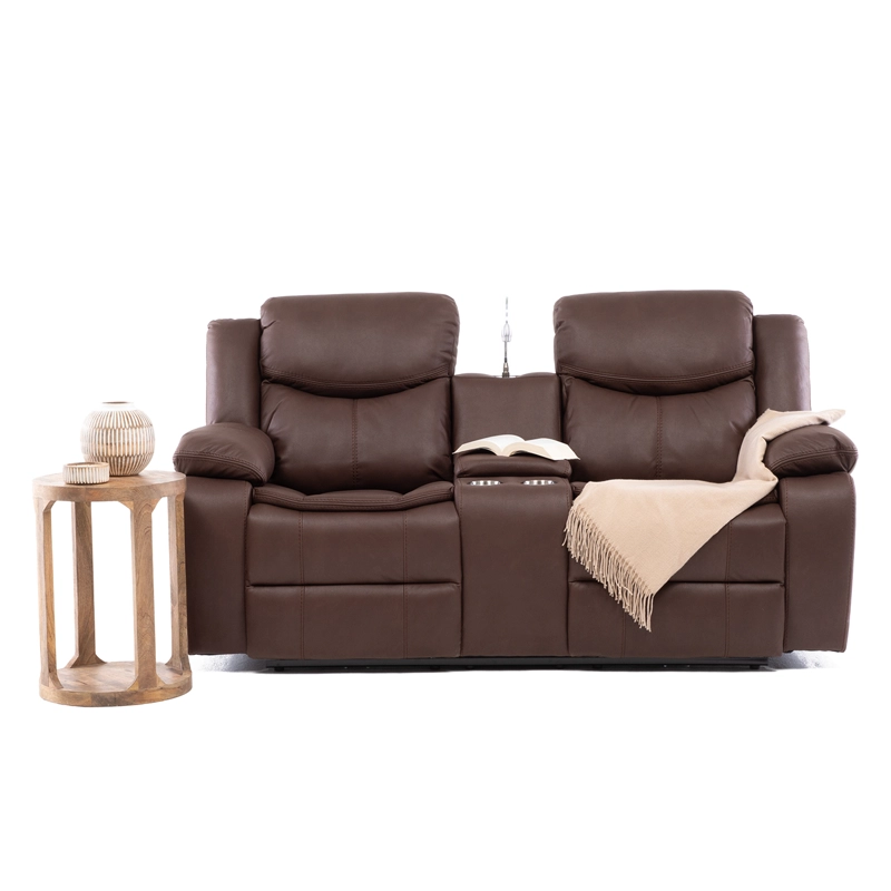 SOFA RECLINABLE ELECTRICO 2 CUERPOS BILBAO MOORSH + USB + LAMPARA - 2