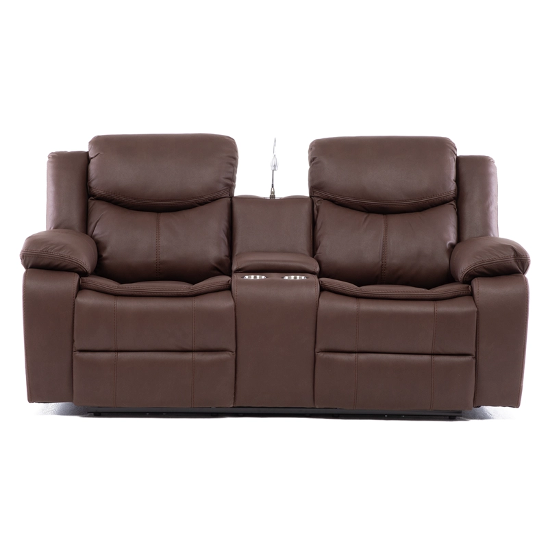 SOFA RECLINABLE ELECTRICO 2 CUERPOS BILBAO MOORSH + USB + LAMPARA - 5