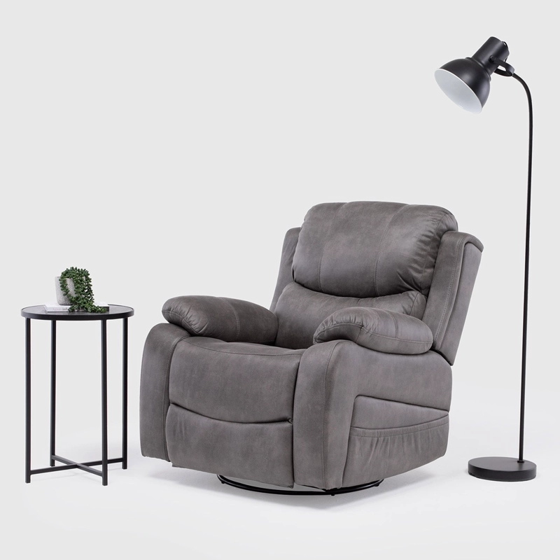 BERGER RECLINABLE PRO GREY CON VIBROMASAJE 8 PUNTOS + CONTROL REMOTO + CALEFACCION + MECEDOR - 1