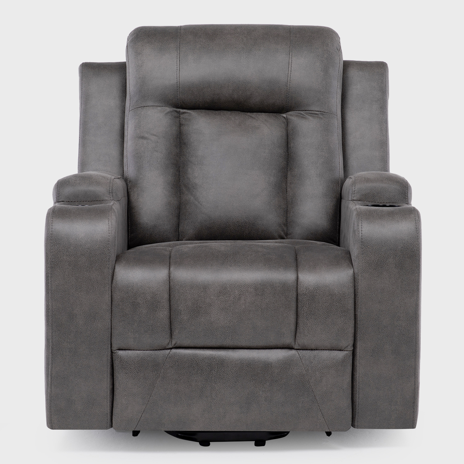 BERGER RECLINABLE PRO GREY CON VIBROMASAJE 8 PUNTOS + CONTROL REMOTO + CALEFACCION + MECEDOR - 6