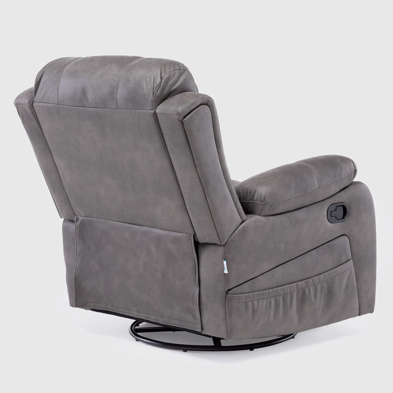 BERGER RECLINABLE PRO GREY CON VIBROMASAJE 8 PUNTOS + CONTROL REMOTO + CALEFACCION + MECEDOR - 7