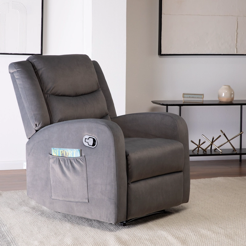 BERGER RECLINABLE GREY CON VIBROMASAJE 4 PUNTOS - 5