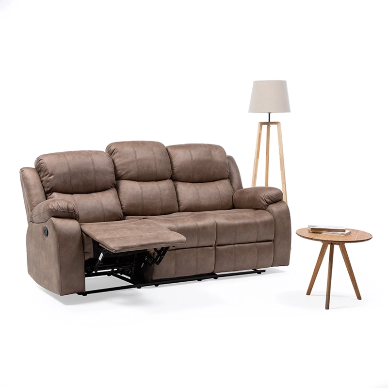 SILLON VYS SPA 3 CUERPOS ACERO BEIGE RECLINABLE - 1
