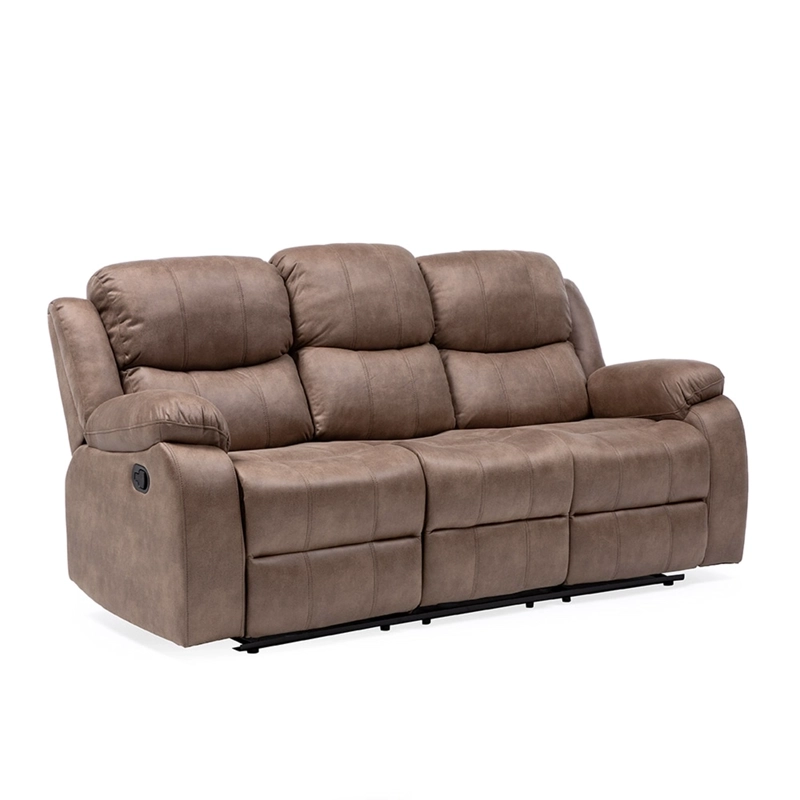 SILLON VYS SPA 3 CUERPOS ACERO BEIGE RECLINABLE - 5