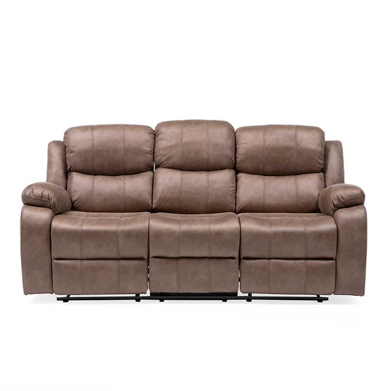 SILLON VYS SPA 3 CUERPOS ACERO BEIGE RECLINABLE - 8