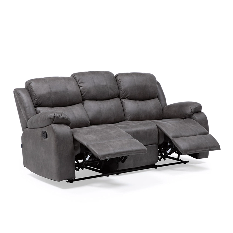 SOFA VYS SPA 3 CUERPOS ACERO GRIS RECLINABLE ISABEL GREY - 5