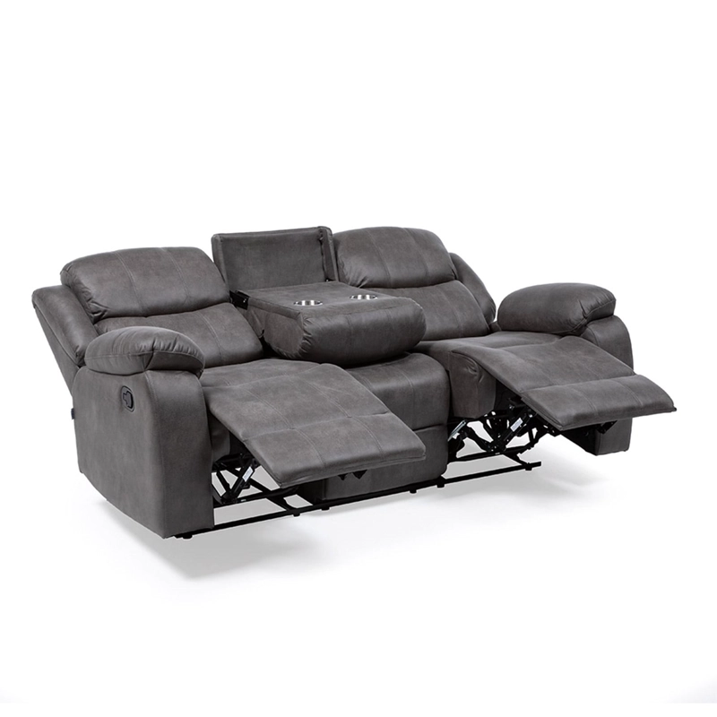 SOFA VYS SPA 3 CUERPOS ACERO GRIS RECLINABLE ISABEL GREY - 6