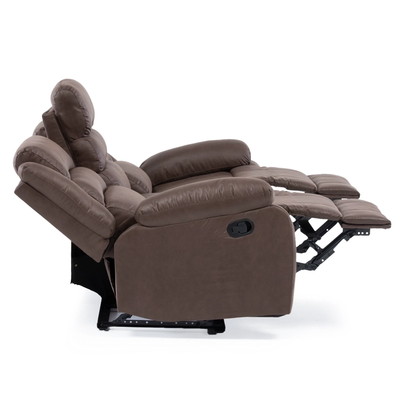 SOFA RECLINABLE SANTI BROWN 3 CUERPOS CON POSAVASOS - 7