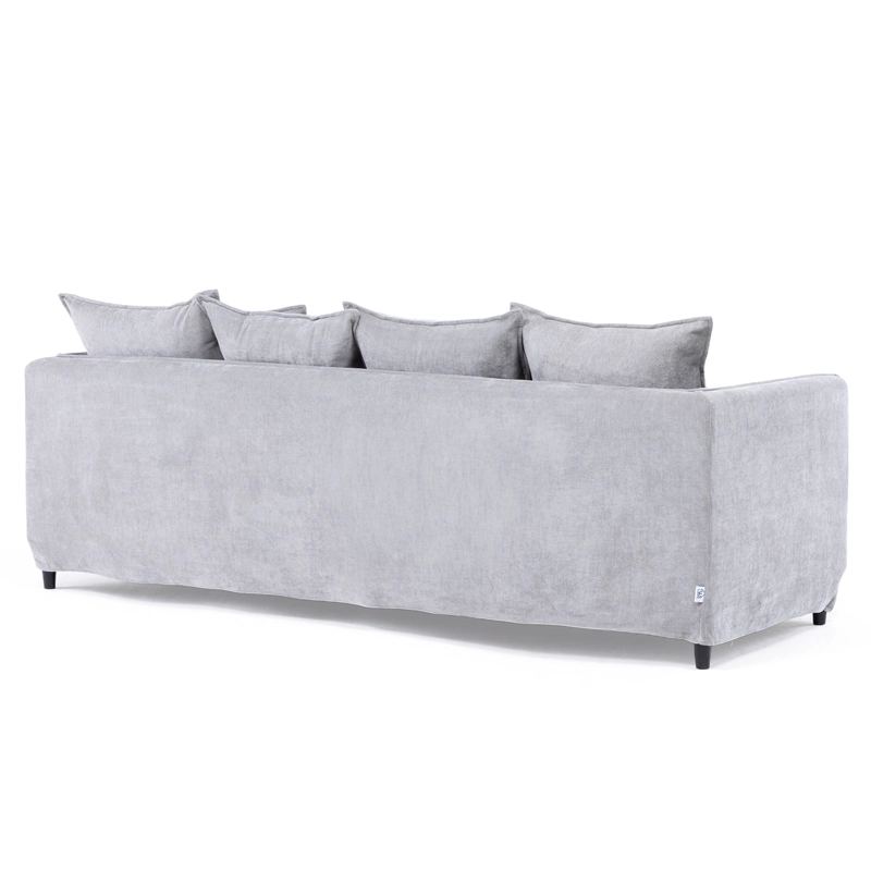 SOFA 4 CUERPOS AMELIE GREY + FUNDA LAVABLE - 4