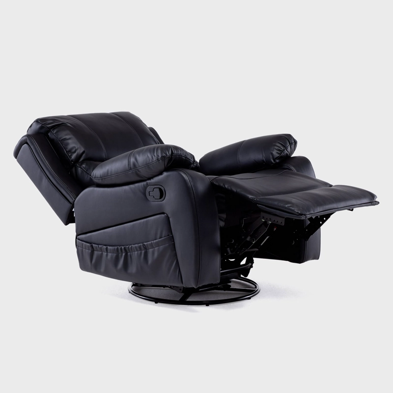BERGER RECLINABLE PRO BLACK CON VIBROMASAJE 8 PUNTOS + CONTROL REMOTO + CALEFACCION + MECEDOR - 5
