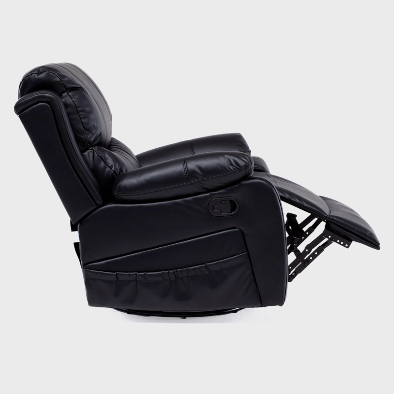 BERGER RECLINABLE PRO BLACK CON VIBROMASAJE 8 PUNTOS + CONTROL REMOTO + CALEFACCION + MECEDOR - 6