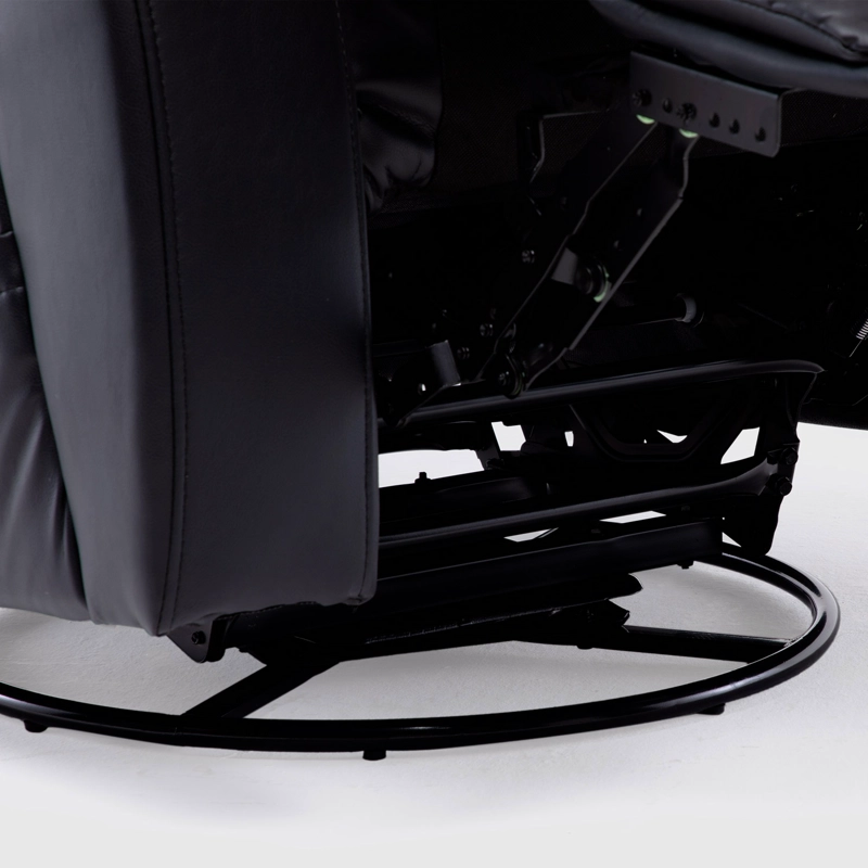 BERGER RECLINABLE PRO BLACK CON VIBROMASAJE 8 PUNTOS + CONTROL REMOTO + CALEFACCION + MECEDOR - 7