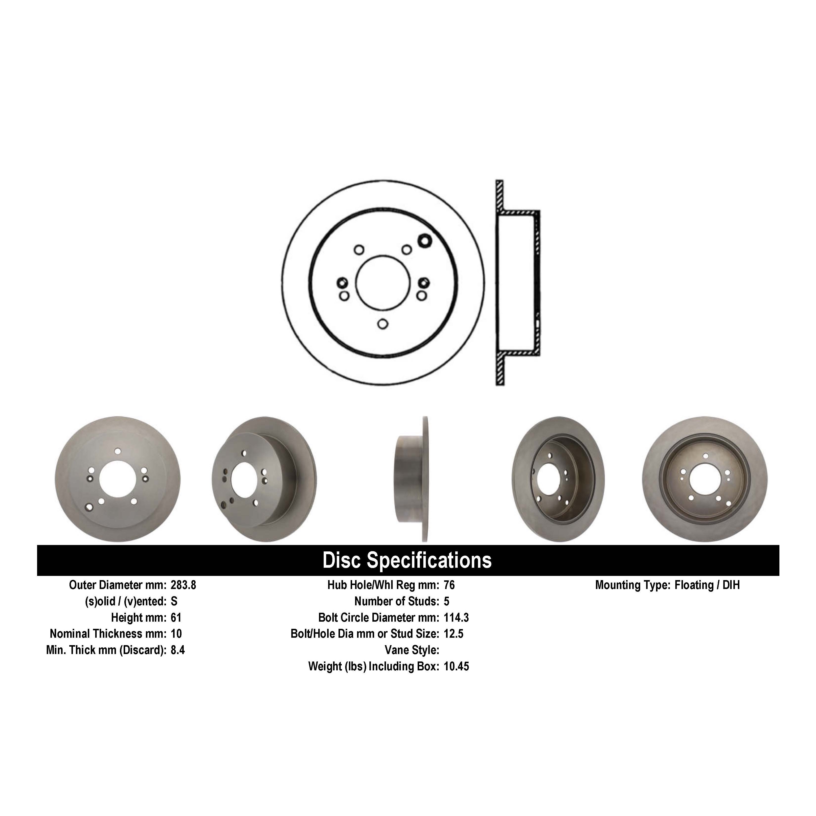 Raybestos Disc Brake Rotor 2001-2004 Hyundai Santa Fe 2.4L 980090R - The Home Depot