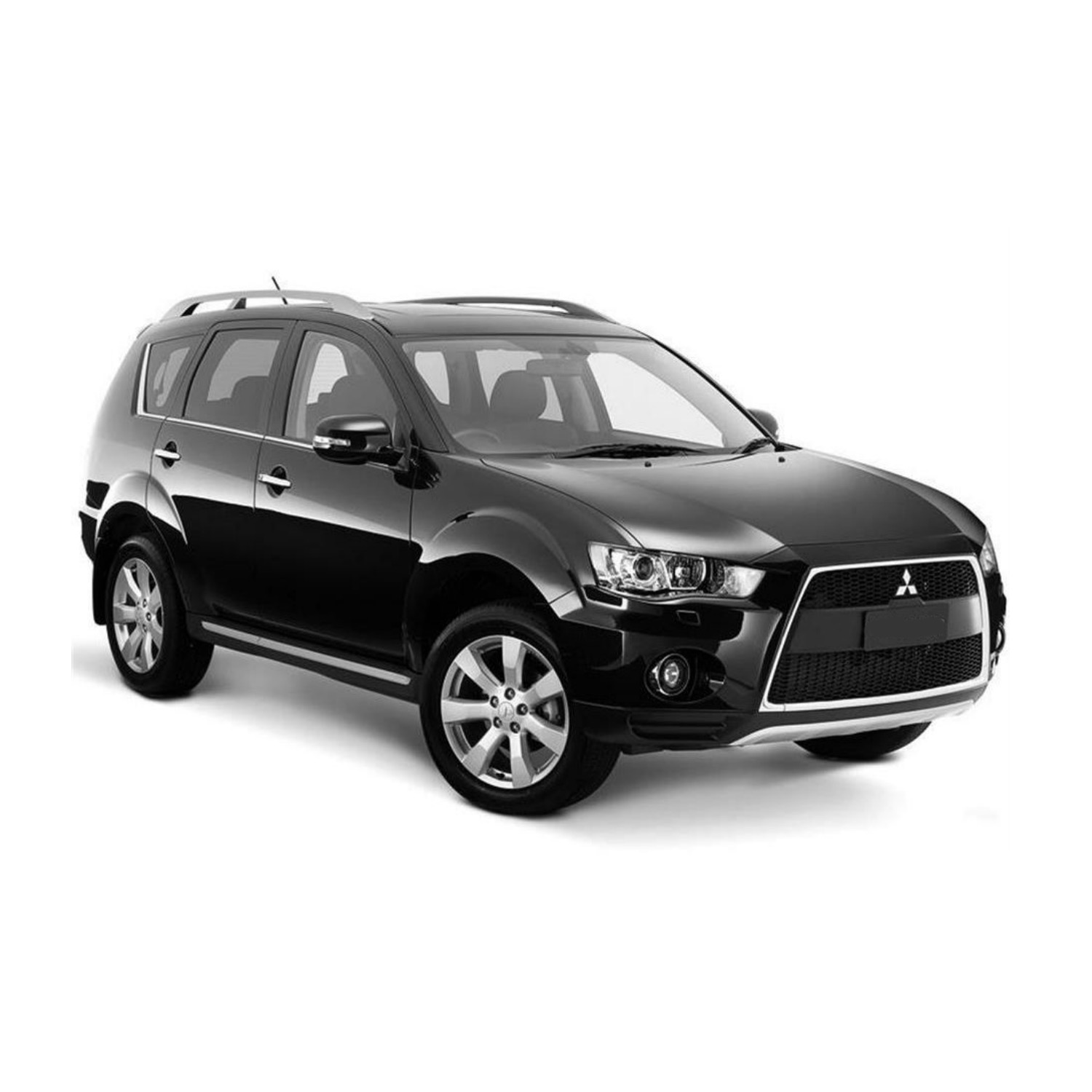 OMAC 3D Kofferbakmat Voor Mitsubishi Outlander 2007-2013 - Zwarte Rubberen Achterbakbeschermer