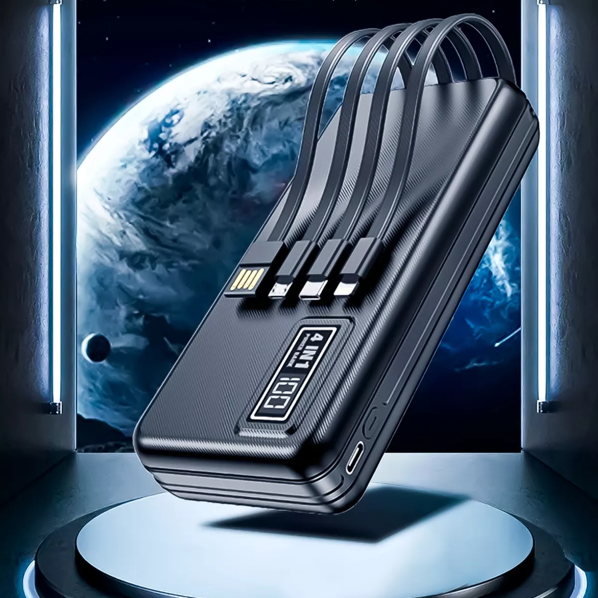 CARGADOR PORTATIL POWERBANK USB 20000MAH 3 EN 1 - 3