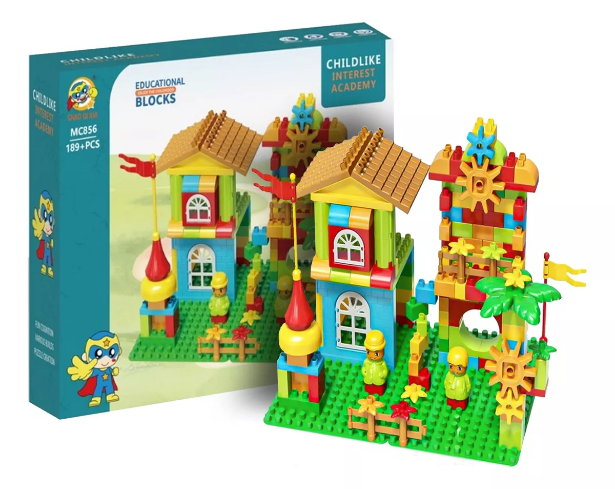 JUEGO ACADEMIA BLOQUES CONSTRUCCIÓN ESCUELA DIDÁCTICO 189PCS - 3