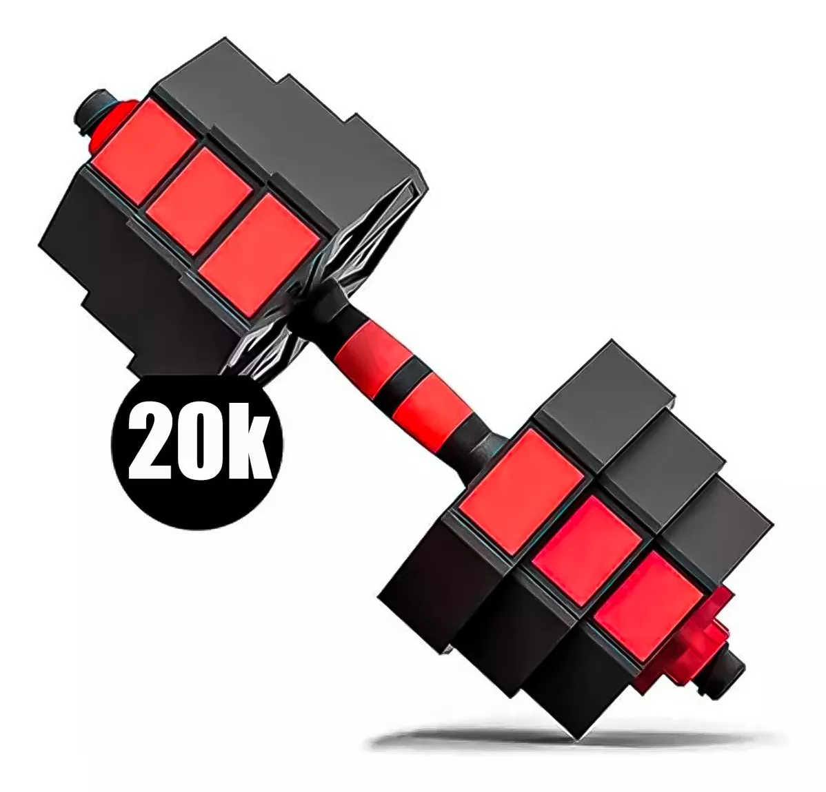 SET MANCUERNAS PESAS AJUSTABLES 20KG FITNESS HEXAGONAL - 3