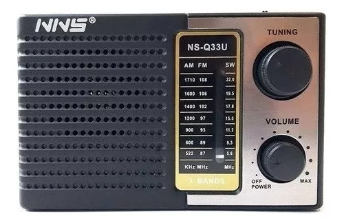 PARLANTE RADIO RECARGABLE Y PILAS NS-Q33U AM Y FM/SD/USB - 2