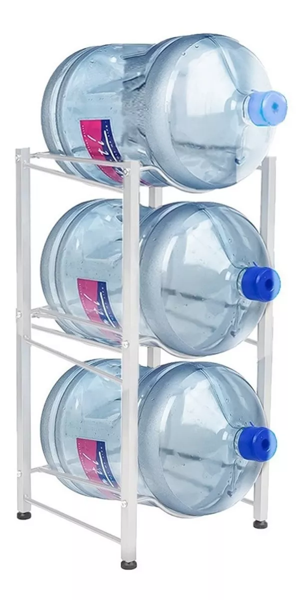 ESTANTE ORGANIZADOR RACK 3 BOTELLONES BIDONES AGUA 20LTS - 1