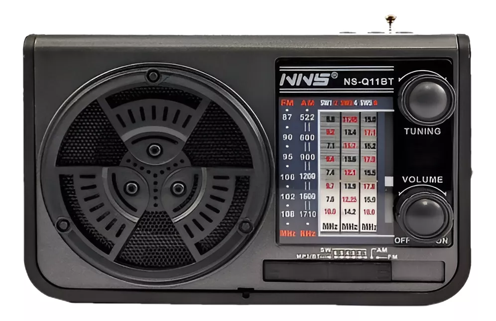 RADIO PORTATIL RECARGABLE SOLAR BLUETOOTH 8 BANDAS - 2