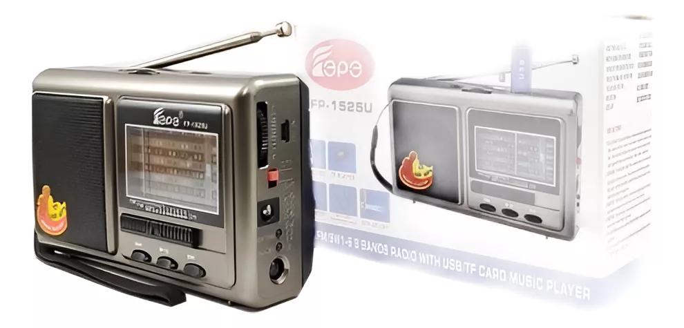 RADIO RECARGABLE MP3 USB 8 BANDAS EPE FP-1525U - 3