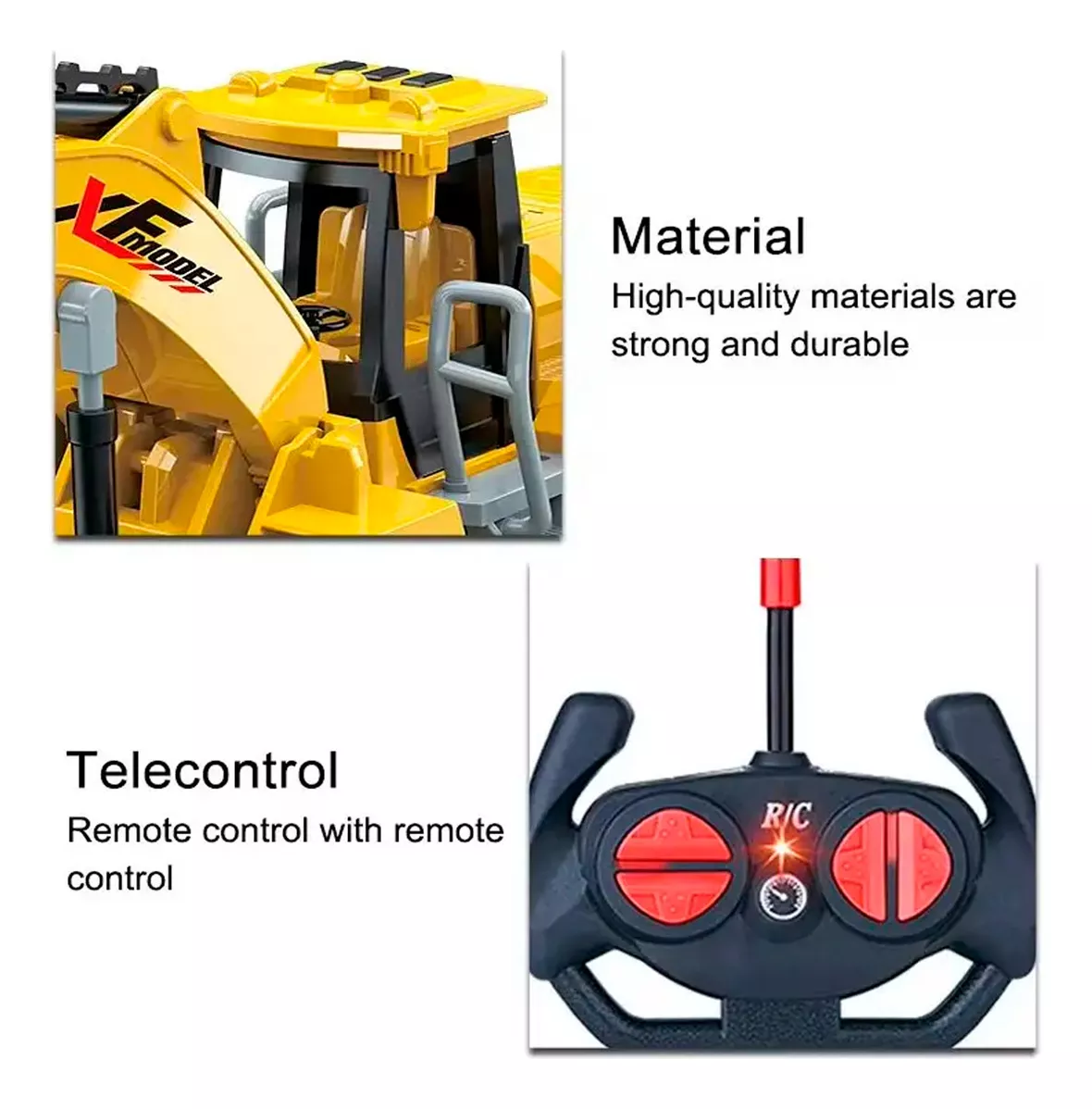 EXCAVADORA BRAZO ELÉCTRICO A CONTROL SONIDO HUMO LUZ - 5