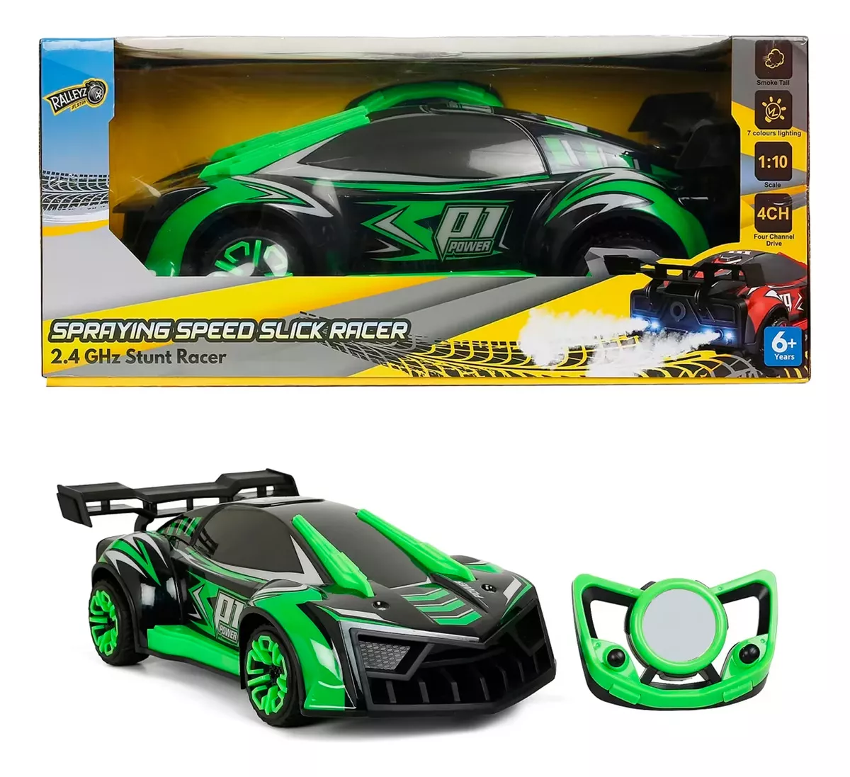 AUTO CONTROL REMOTO BUGATTI HUMO 7 LUCES 1:10 RAPIDO 2.4GHZ - 5