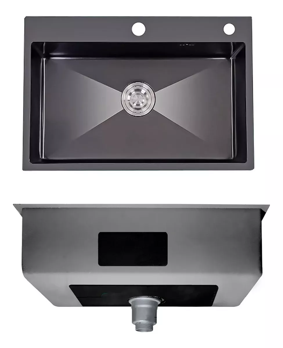 LAVAPLATOS HANDSINK SOBRECUBIERTA ACERO 60X45CM + ACCESORIOS - 4