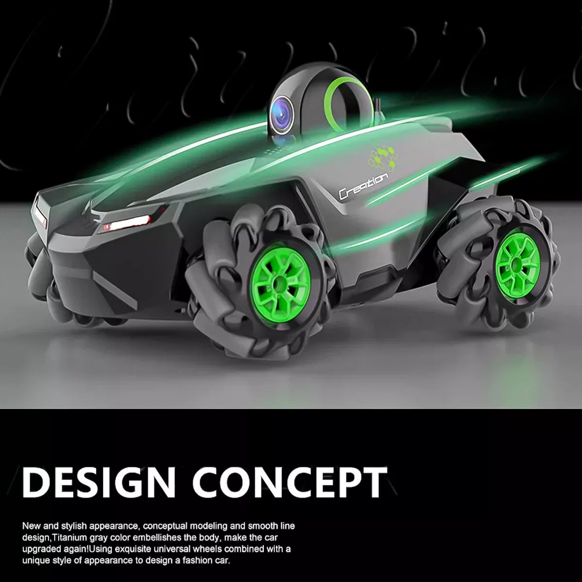 AUTO EXPLORADOR CON CAMARA A CONTROL REMOTO HD 4X4 360° WIFI - 4