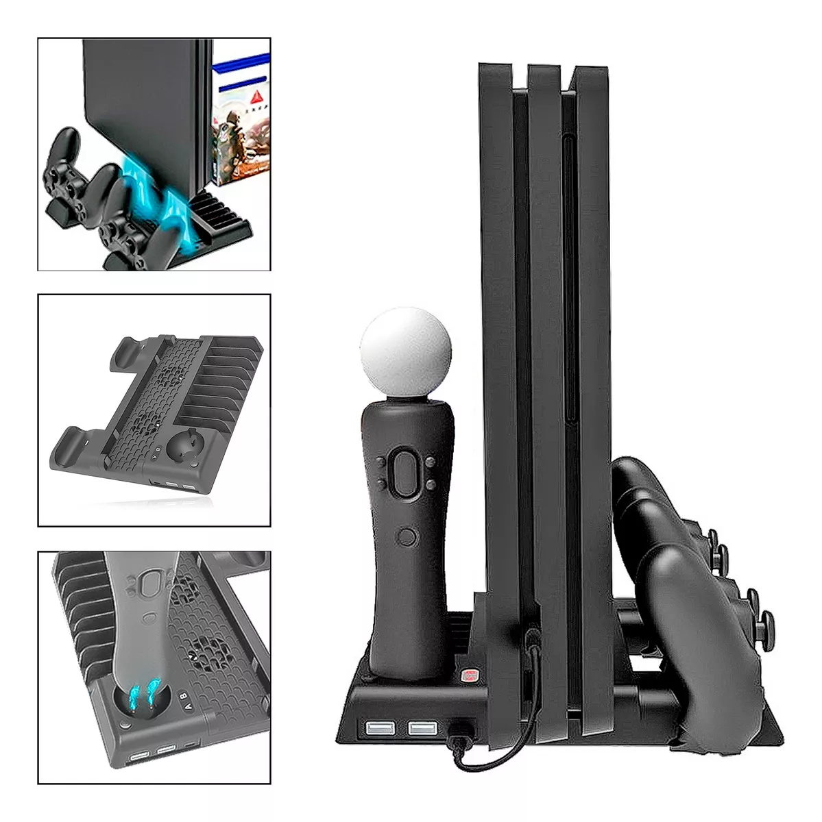 GENÉRICO SOPORTE VERTICAL BASE PARA P4 VENTILADOR SLIM CARGADOR