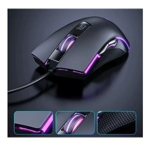 MOUSE GAMER AOC GM120 ÓPTICO CON LUCES - 4