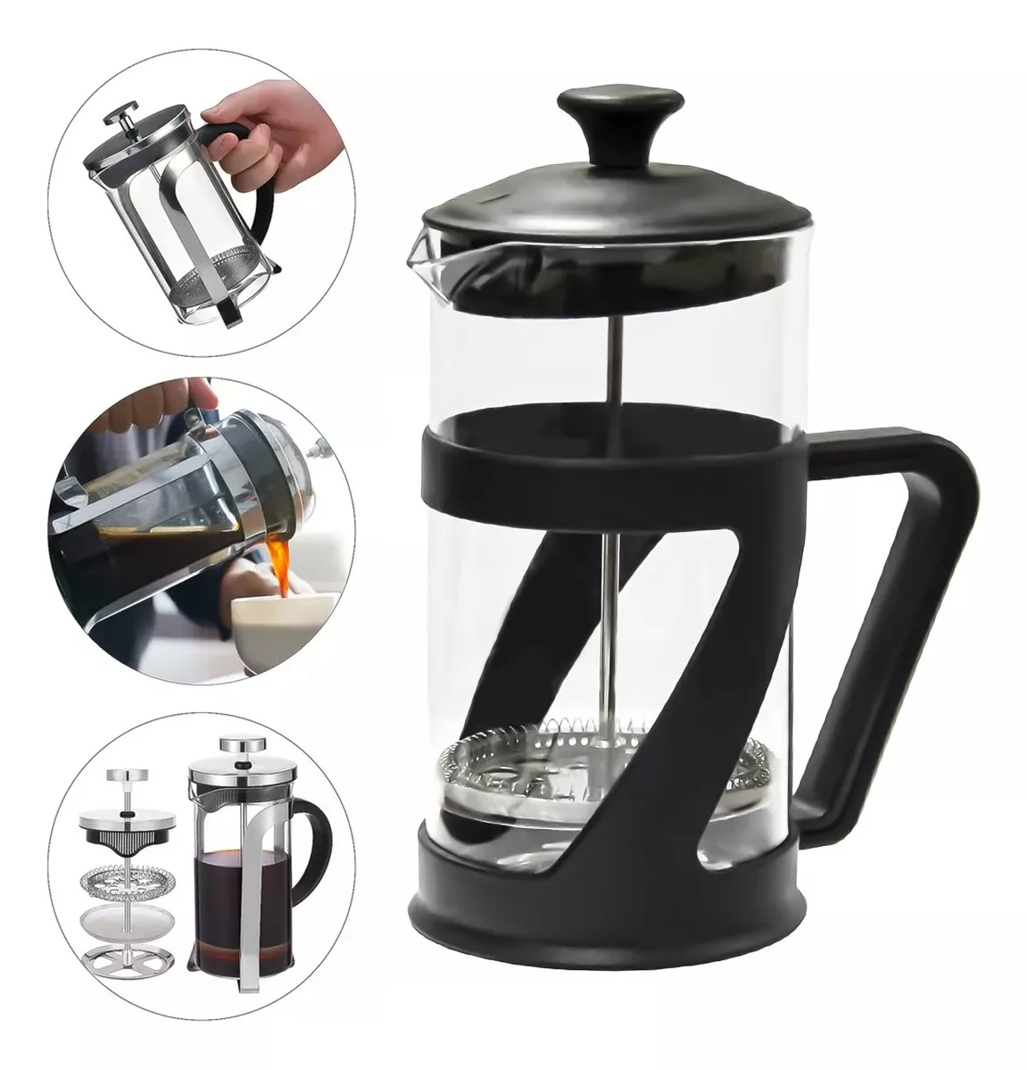 PRENSA FRANCESA CAFETERA GREENBANK COFFE 800ML TE Y CAFE - 1