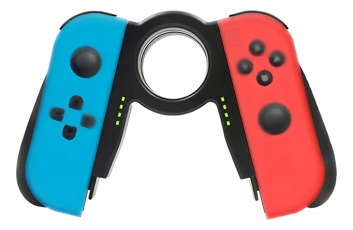 GENÉRICO SOPORTE HANDGRIP CARGADOR PARA JOYCON AGARRE GAME PAD IPLAY COLOR NEGRO