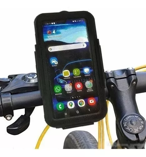 SOPORTE CELULAR BICICLETA IMPERMEABLE TACTIL EN MANUBRIO - 2