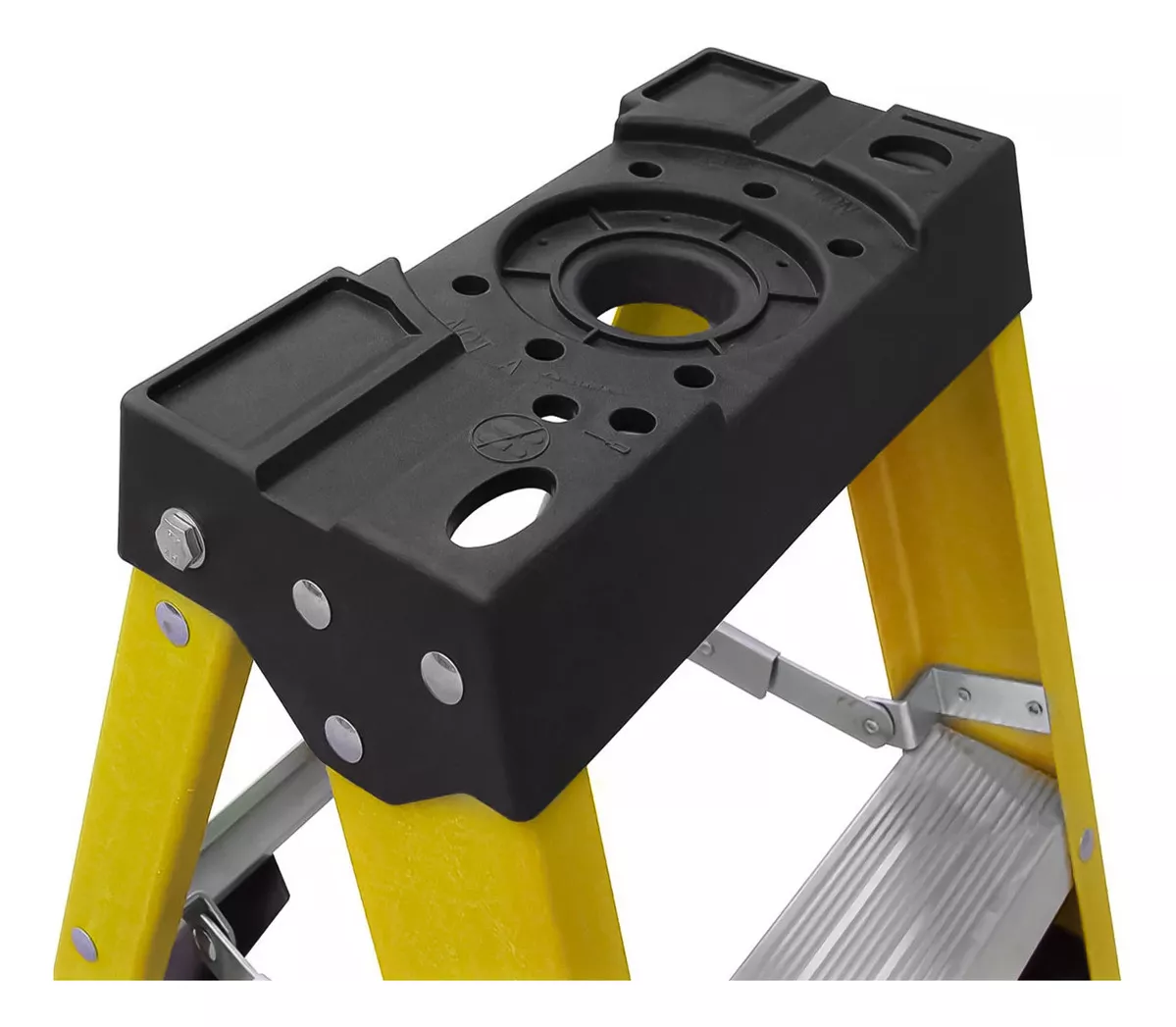 ESCALERA FIBRA DE VIDRIO INDUSTRIAL 2.4MTS 8 PELDAÑOS 150KG - 4