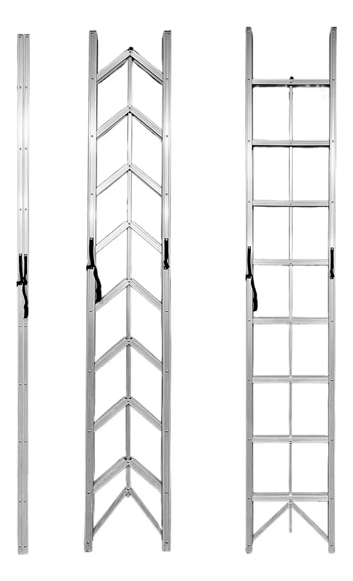 ESCALERA MAGICA PLEGABLE SLIM 8 ESCALONES FOLD A STEP 2.7MTS - 1