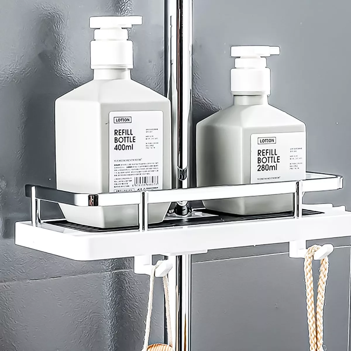 ORGANIZADOR DUCHA REPISA DE BAÑO ESTANTE SET MULTIUSO - 2