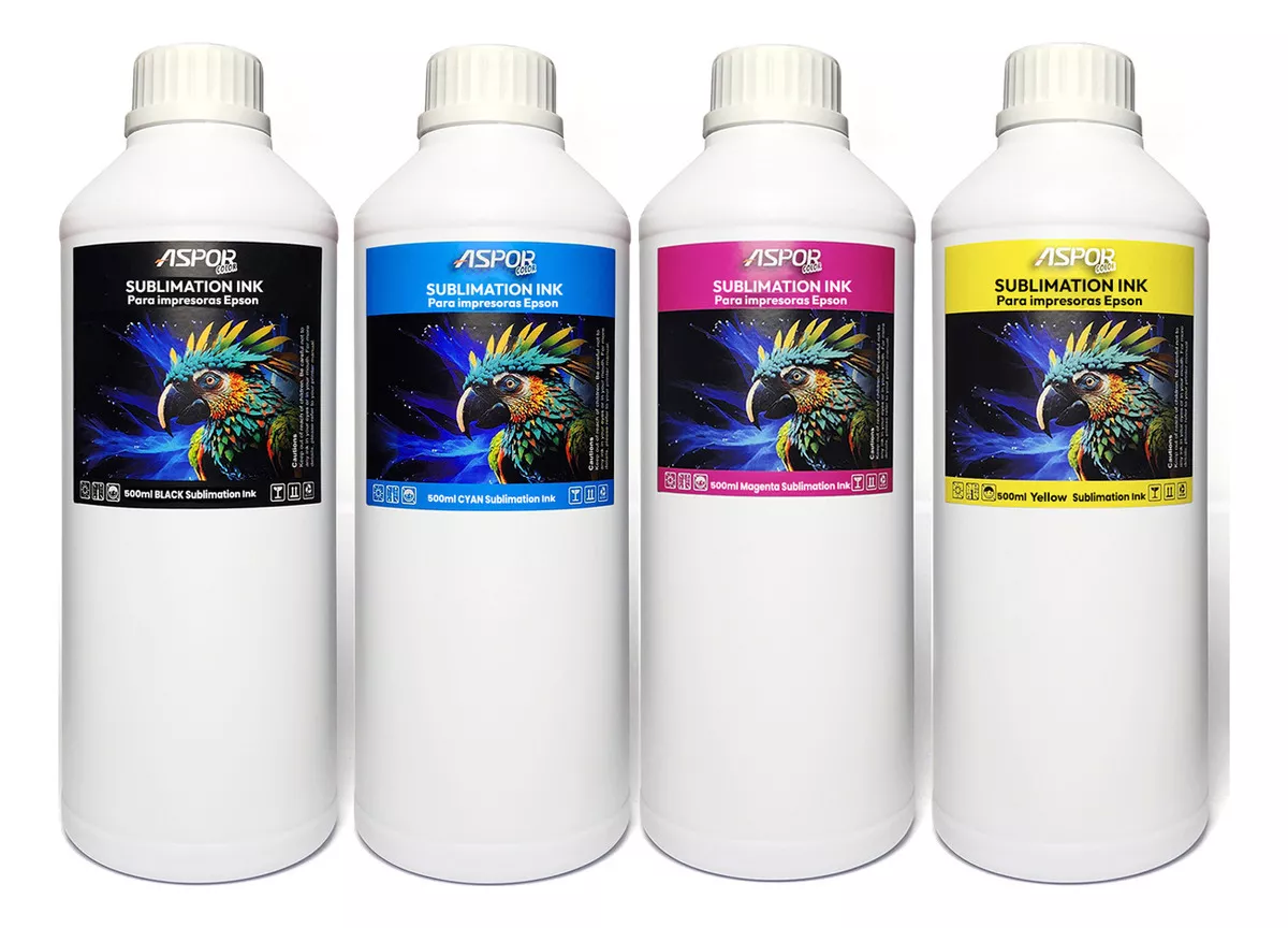 PACK 4 TINTA SUBLIMACION UNIVERSAL IMPRESORAS EPSON 500ML - 2