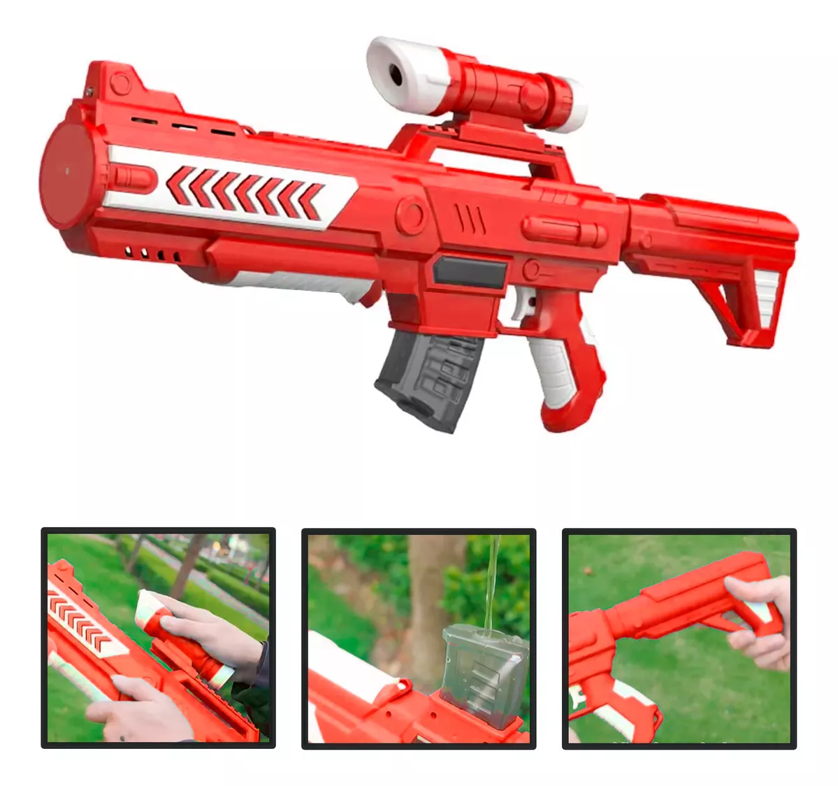 PISTOLA DE AGUA MARCA ASPOR RIFLE AUTOMÁTICO INALÁMBRICO - 1
